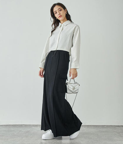 裏毛スウェットカーゴスカート 791-9002