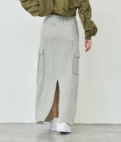 裏毛スウェットカーゴスカート 791-9002