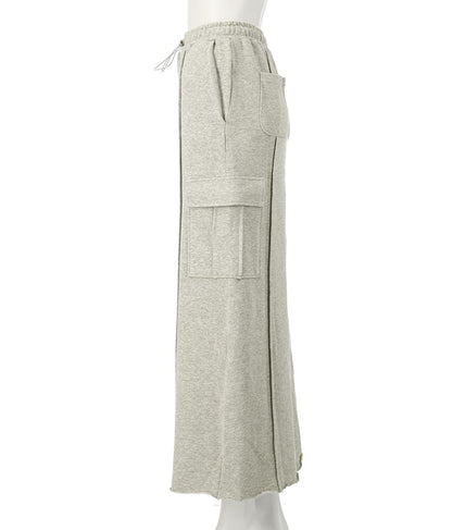 裏毛スウェットカーゴスカート 791-9002