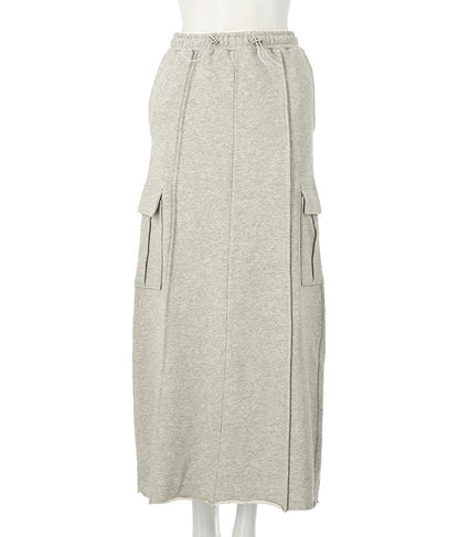 裏毛スウェットカーゴスカート 791-9002