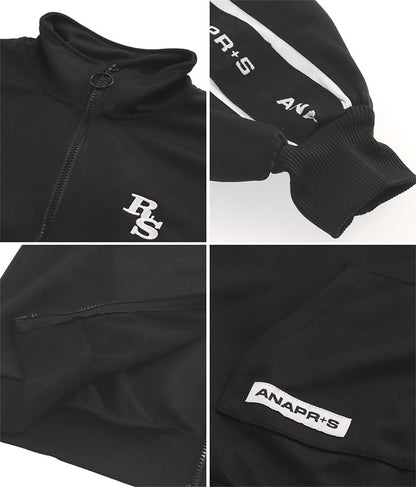 R+S吸水速乾付きラインジャージブルゾン 914-7318