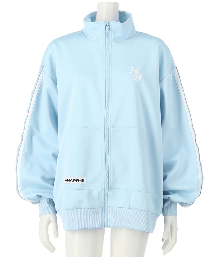 R+S吸水速乾付きラインジャージブルゾン 914-7318