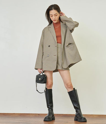 チェック柄ショートパンツ【セットアップ着用可】