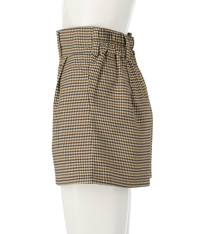 チェック柄 ショートパンツ【セットアップ着用可】 792-8993