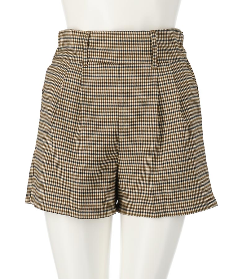 チェック柄 ショートパンツ【セットアップ着用可】 792-8993