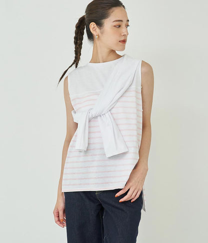 ２WAY レイヤード ボレロ ロングTシャツ 793-9012