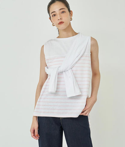 ２WAY レイヤード ボレロ ロングTシャツ 793-9012