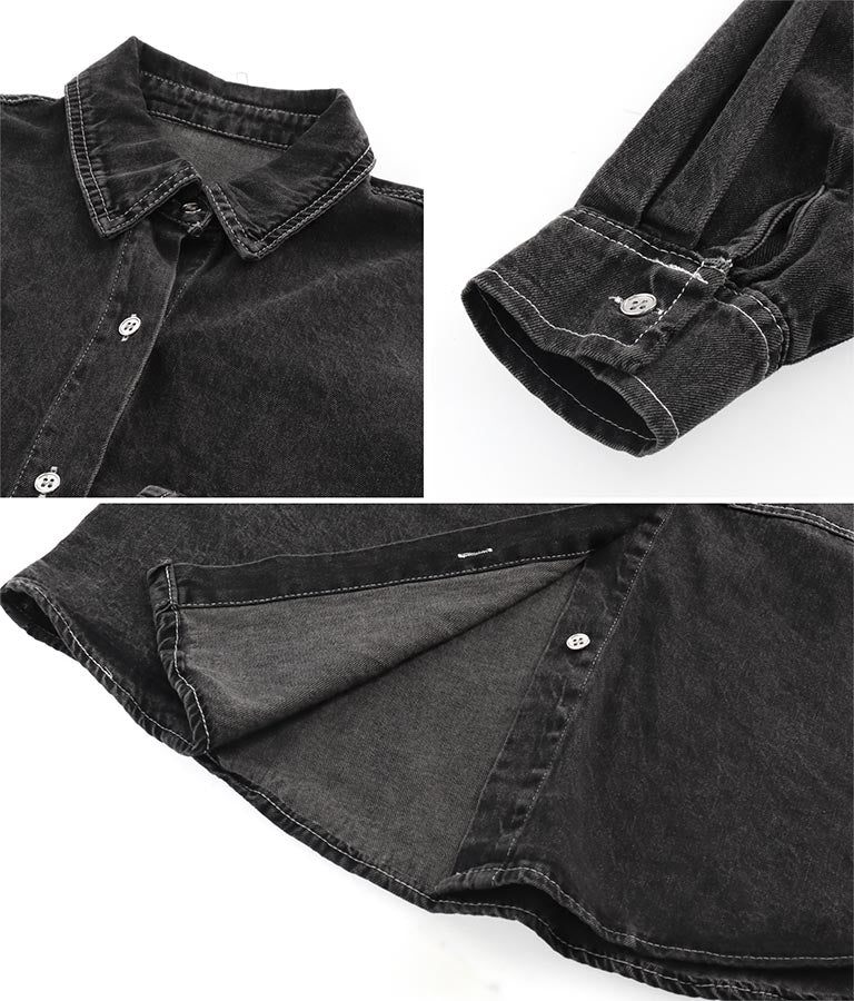 デニムオーバーサイズシャツ 154-5497