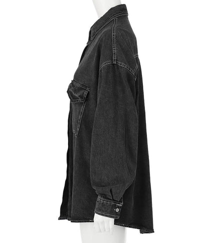 デニムオーバーサイズシャツ 154-5497