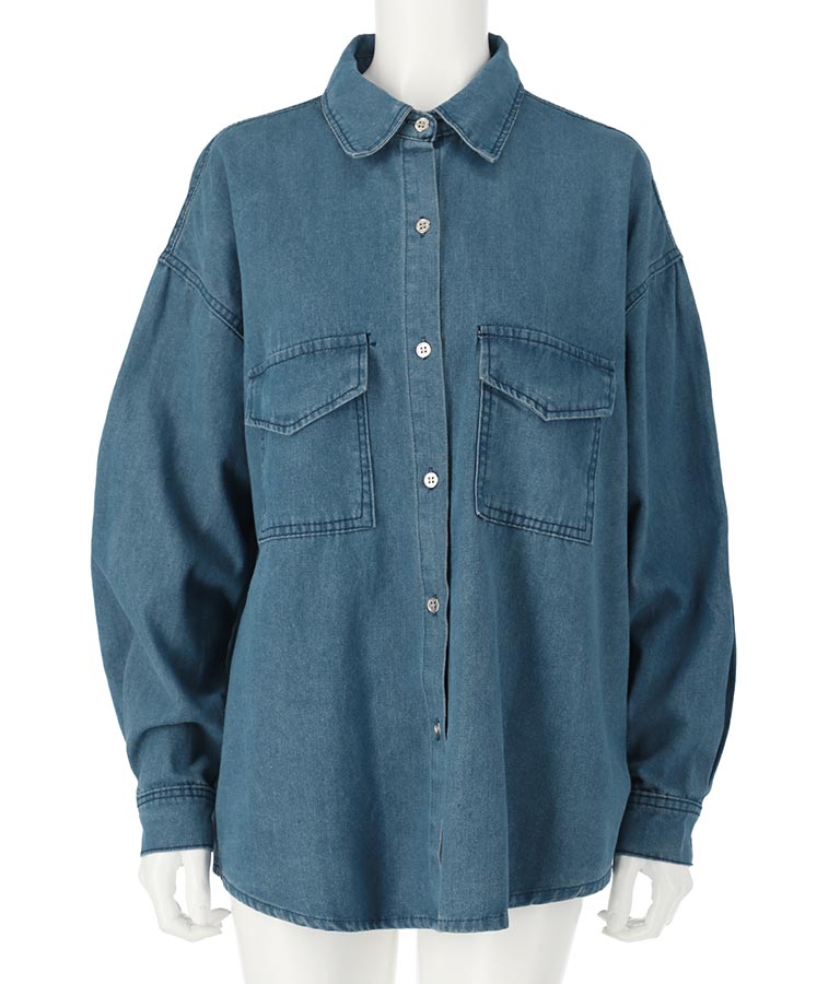 デニムオーバーサイズシャツ 154-5497