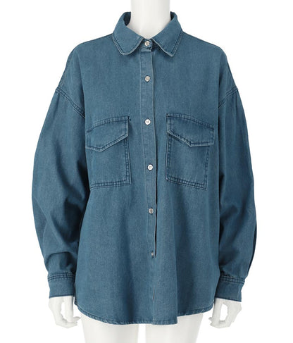 デニムオーバーサイズシャツ 154-5497