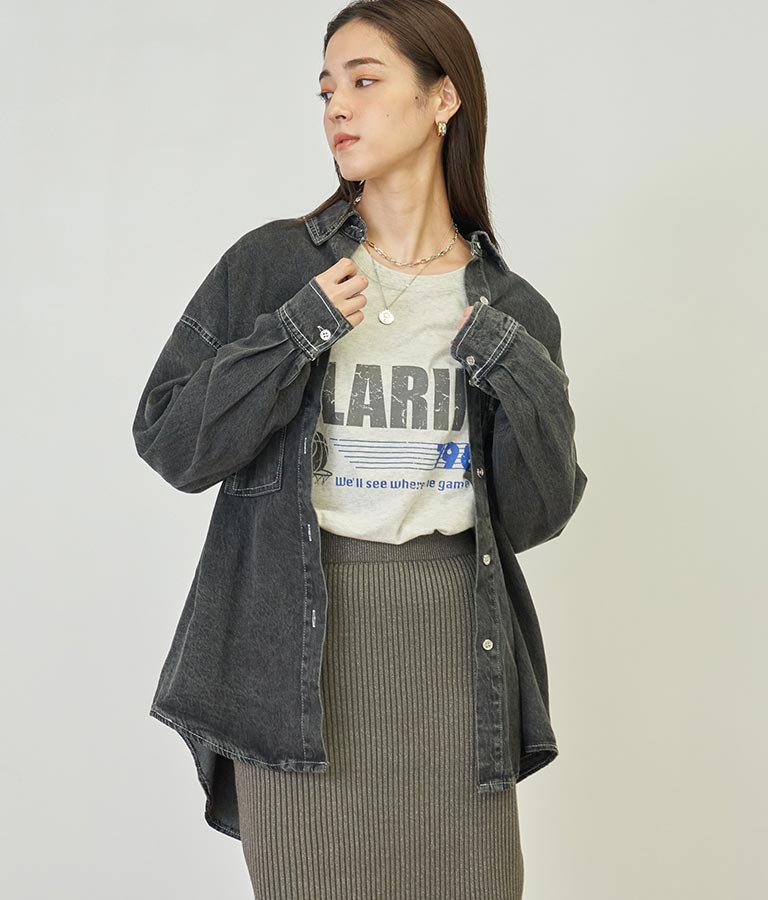 デニムオーバーサイズシャツ 154-5497