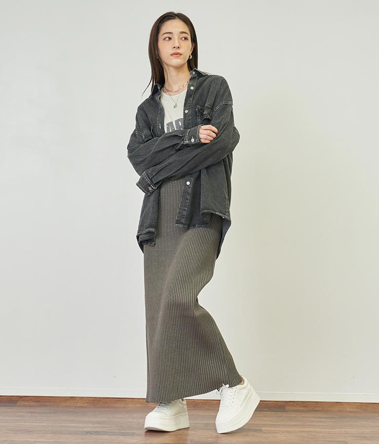 デニムオーバーサイズシャツ 154-5497