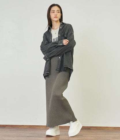 デニムオーバーサイズシャツ 154-5497