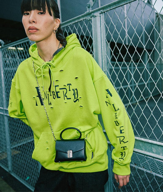 ANLIBERTY 限定 ロゴ ダメージ フーディー 30-3110