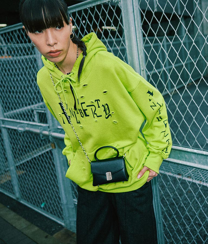 ANLIBERTY 限定 ロゴ ダメージ フーディー 30-3110