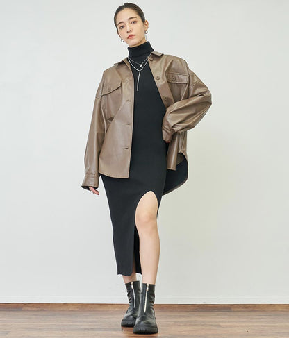 フェイクレザーCPOジャケット【セットアップ着用可】 794-9001