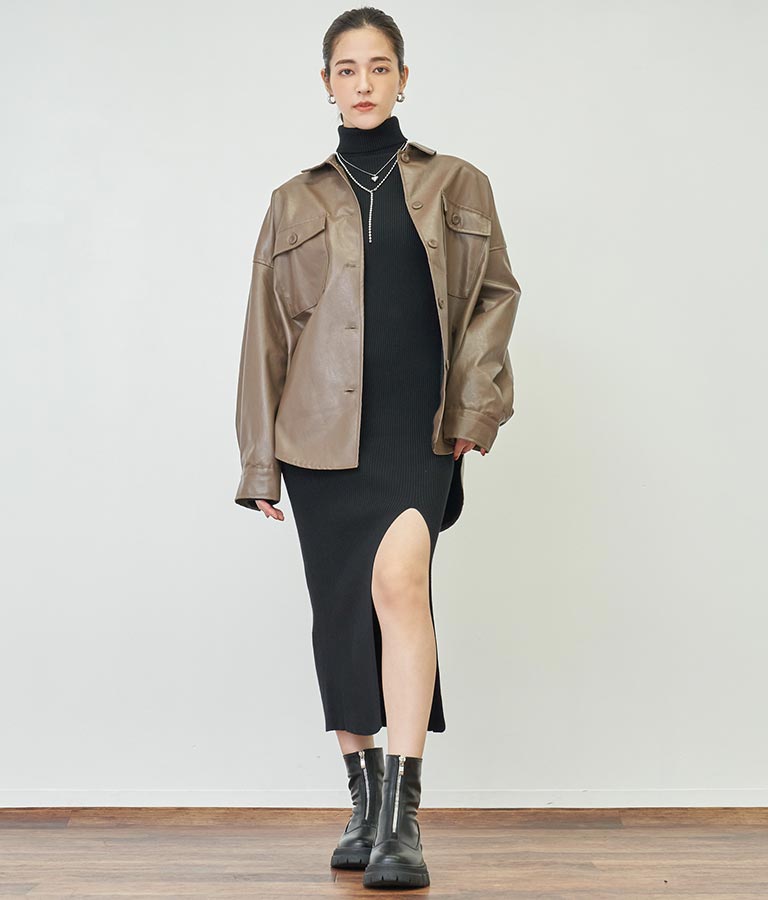 フェイクレザーCPOジャケット【セットアップ着用可】 794-9001