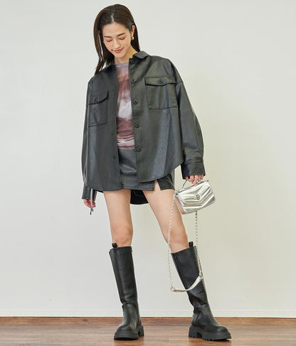フェイクレザーCPOジャケット【セットアップ着用可】 794-9001