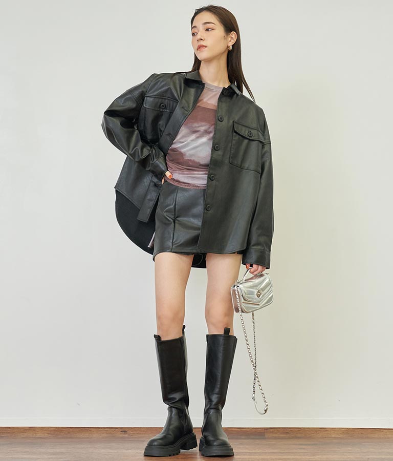 フェイクレザーCPOジャケット【セットアップ着用可】 794-9001