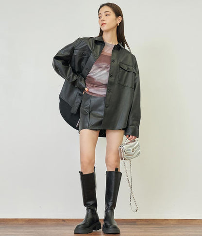 フェイクレザーCPOジャケット【セットアップ着用可】 794-9001
