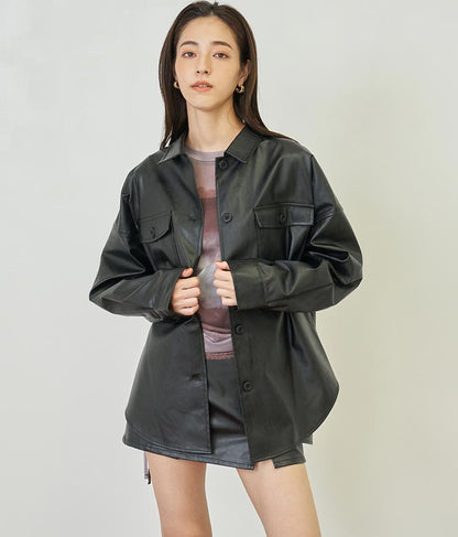 フェイクレザーCPOジャケット【セットアップ着用可】 794-9001