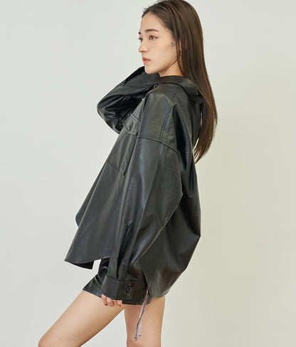 フェイクレザーCPOジャケット【セットアップ着用可】 794-9001