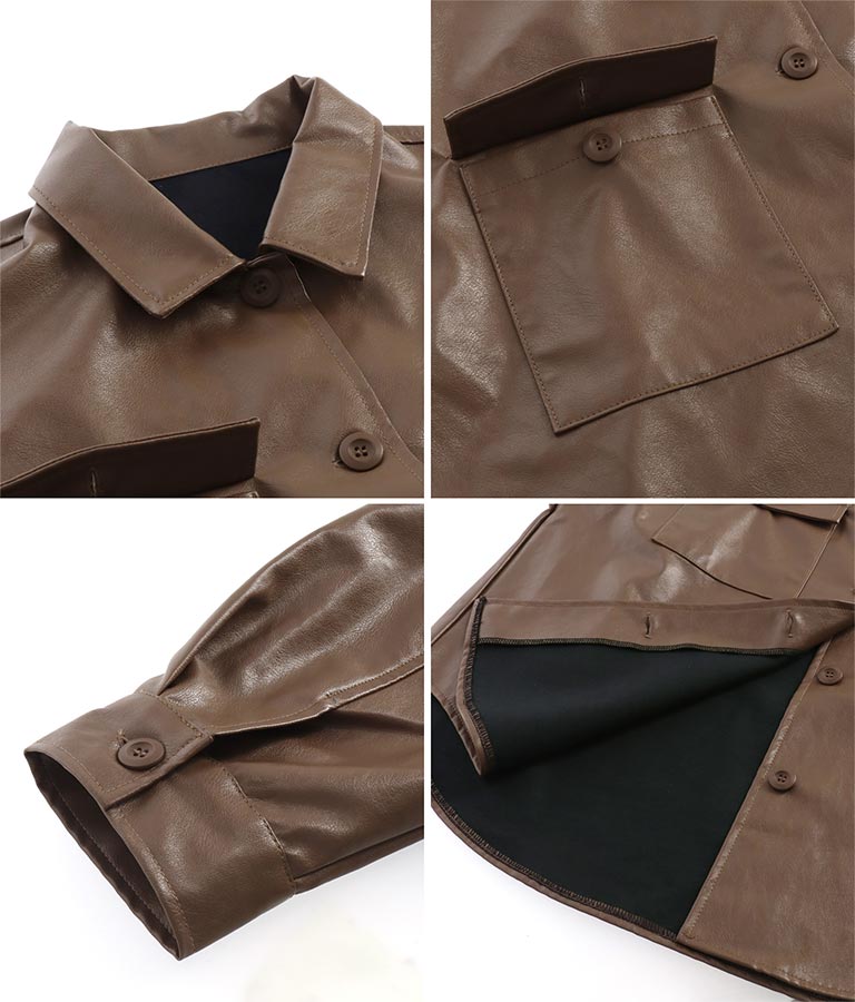 フェイクレザーCPOジャケット【セットアップ着用可】 794-9001