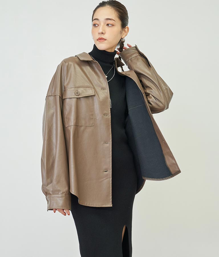 フェイクレザーCPOジャケット【セットアップ着用可】 794-9001