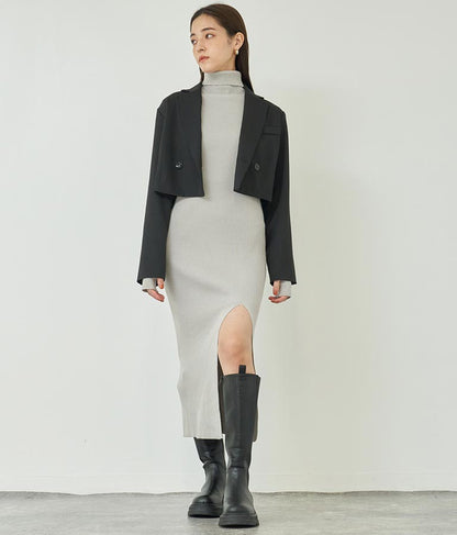 ダブルボタンクロップドジャケット【別売りSETUP】