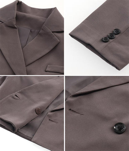 ダブルボタン クロップド ジャケット【別売りSETUP】 794-9027