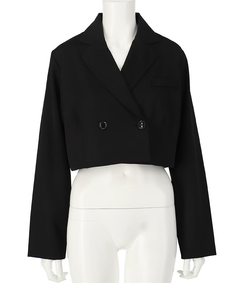 ダブルボタン クロップド ジャケット【別売りSETUP】 794-9027