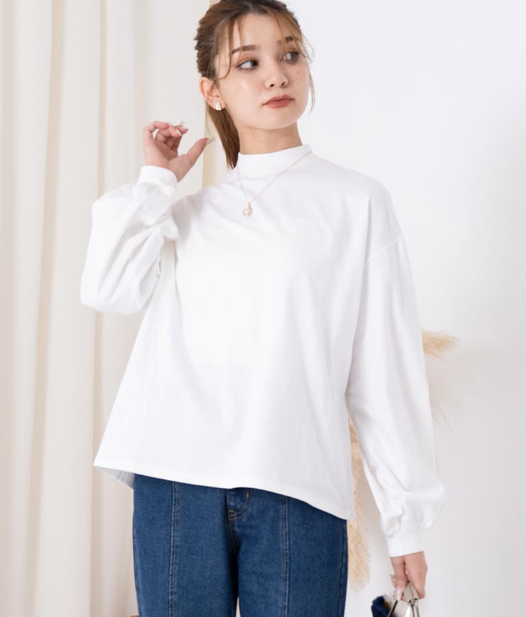 ボリュームスリーブカットソー 523-6719