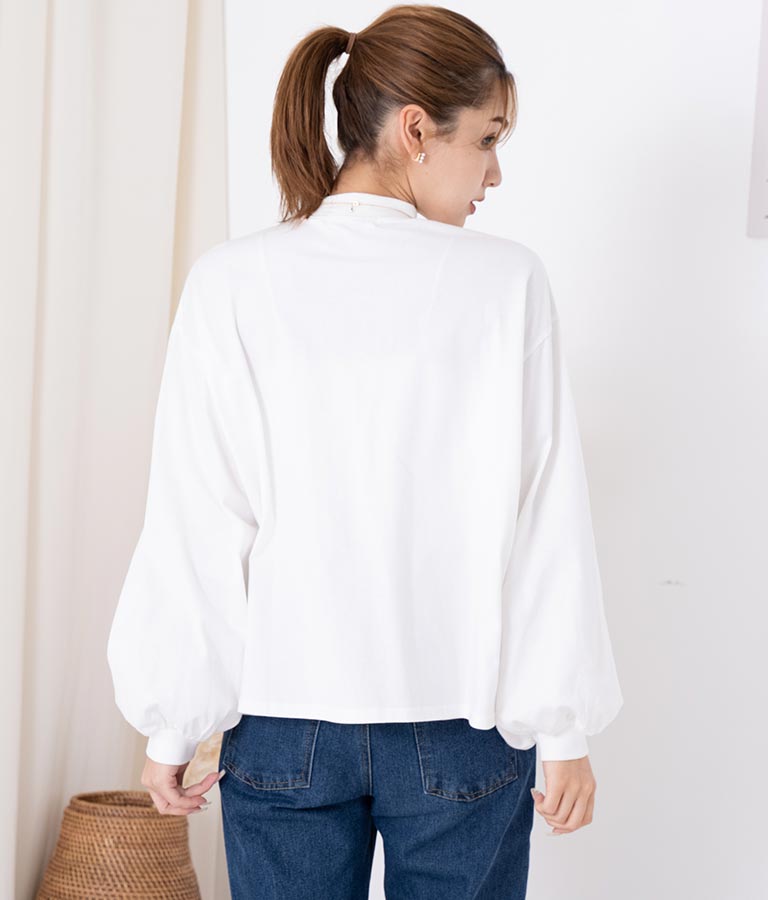 ボリュームスリーブカットソー 523-6719