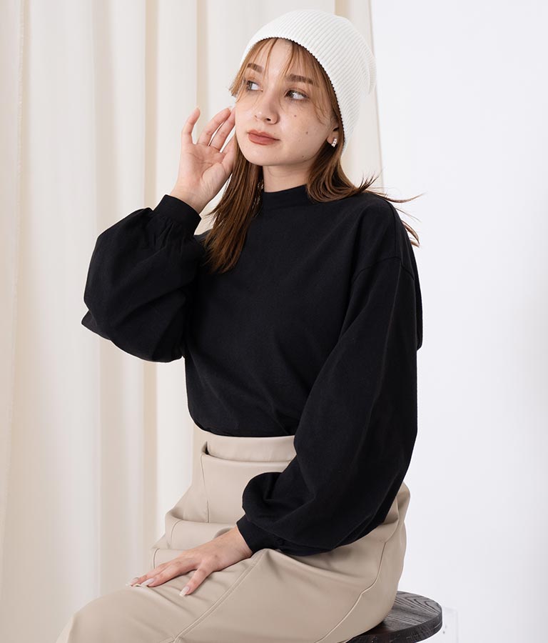 ボリュームスリーブカットソー 523-6719