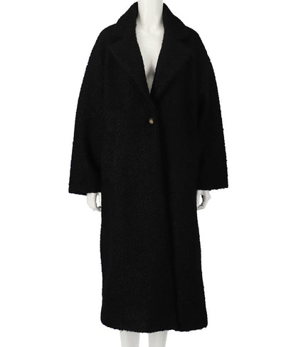 リングボア テーラード ロング コート 526-6712