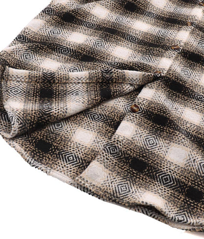 オルテガチェックオーバーシャツジャケット 815-6649