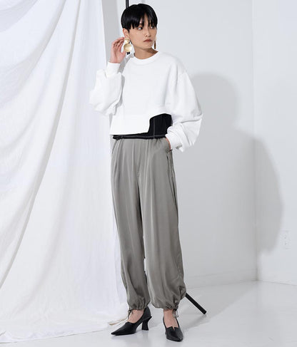 ITALYマットメタルボリュームサークルプレートピアス 399-2857