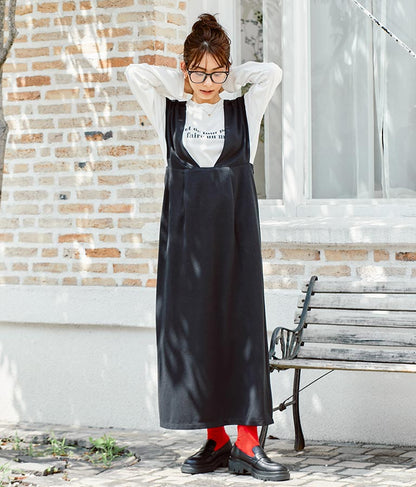 フェイクウールジャンパースカート 527-6757