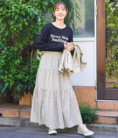 カラーメッセージロングTシャツ 523-6770