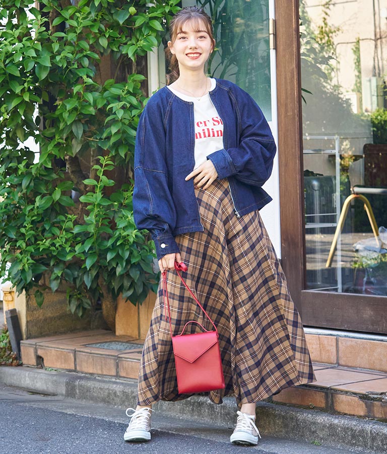 カラーメッセージロングTシャツ 523-6770