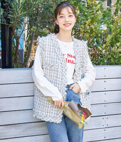 カラーメッセージロングTシャツ 523-6770