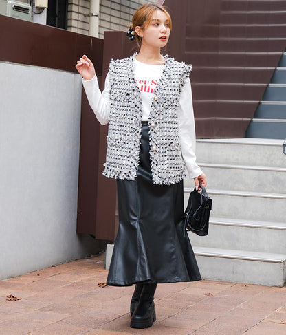 カラーメッセージロングTシャツ 523-6770