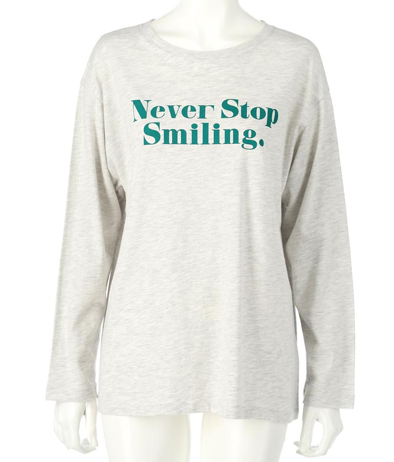 カラーメッセージロングTシャツ 523-6770