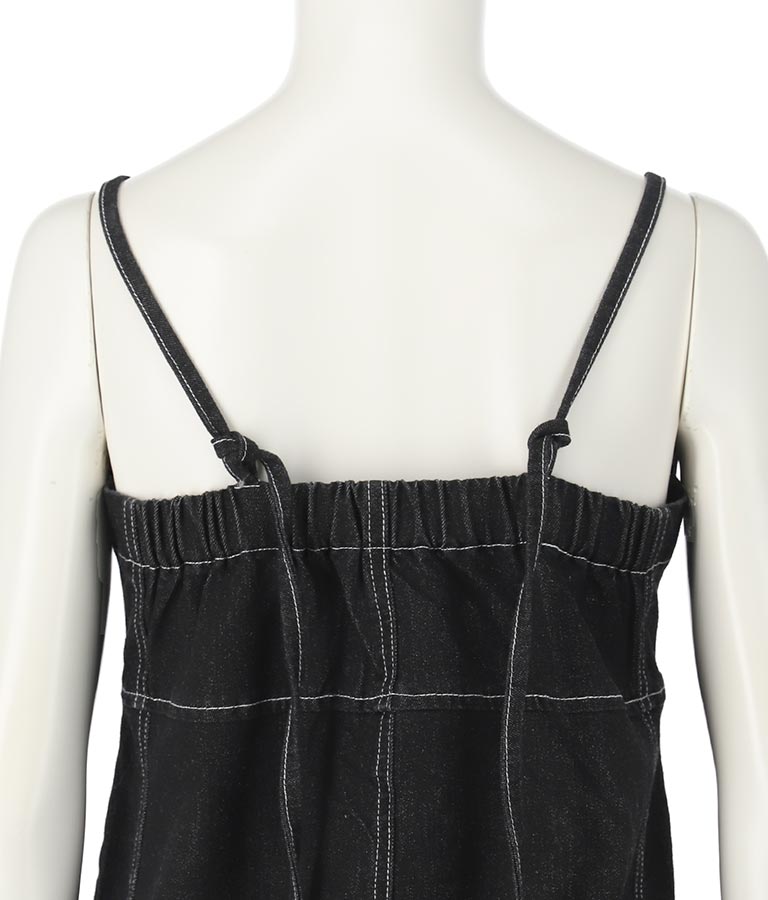 ダブルジップデニムキャミソール 153-5502