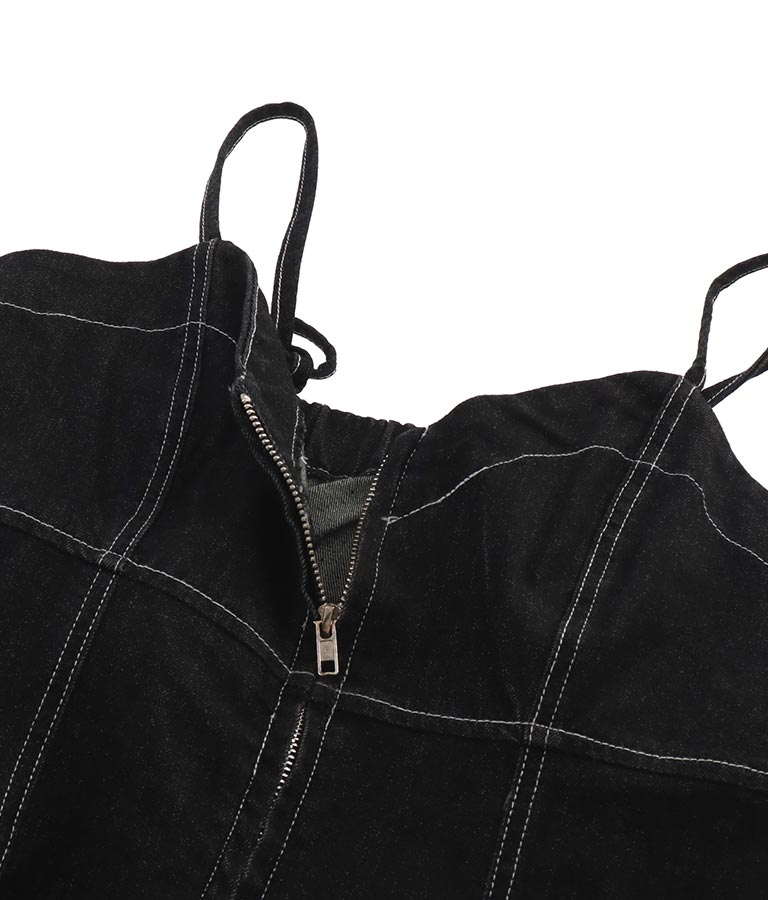 ダブルジップデニムキャミソール 153-5502