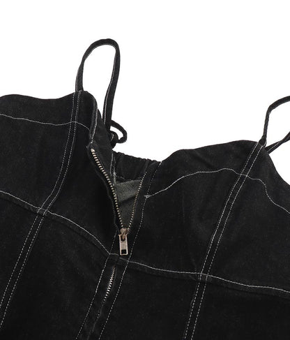 ダブルジップデニムキャミソール 153-5502