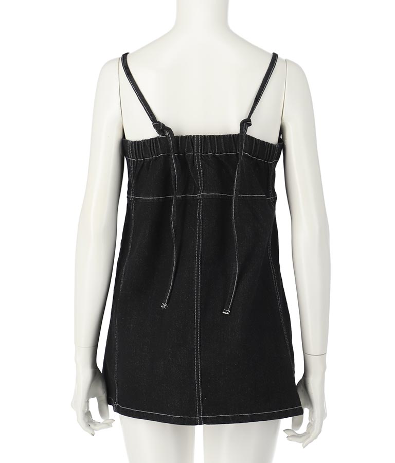 ダブルジップデニムキャミソール 153-5502