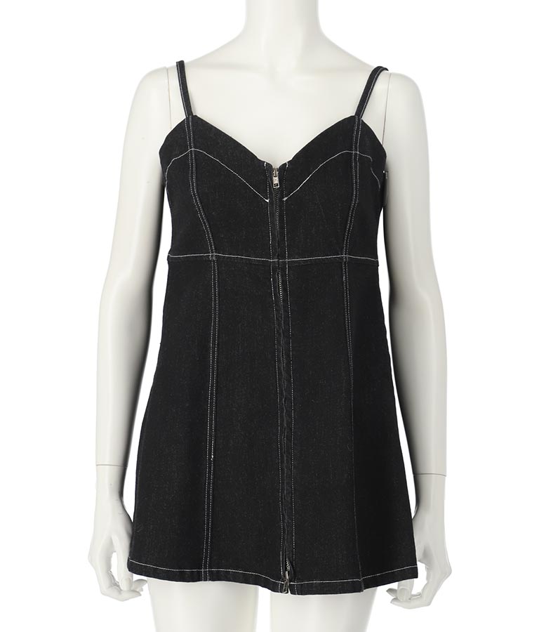 ダブルジップデニムキャミソール 153-5502