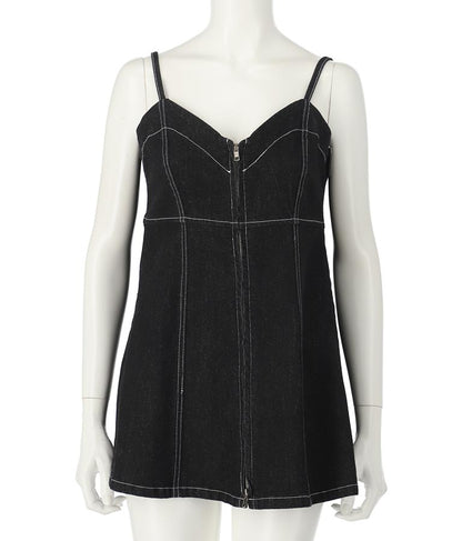 ダブルジップデニムキャミソール 153-5502